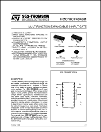 Click here to download HCF4048B Datasheet