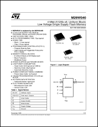 Click here to download M29W040 Datasheet