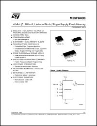 Click here to download M29F040B70N1 Datasheet
