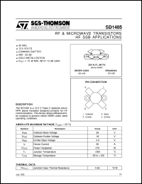 Click here to download SD1405 Datasheet
