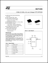 Click here to download M27V405 Datasheet