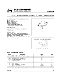 Click here to download 2N6059 Datasheet