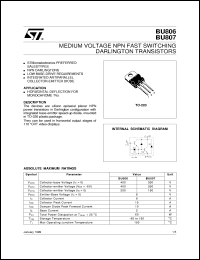 Click here to download BU806 Datasheet