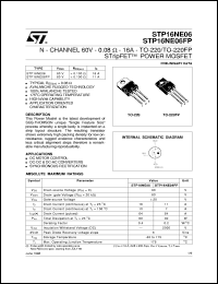 Click here to download STP16NE06 Datasheet
