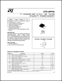 Click here to download STD10PF06 Datasheet