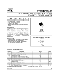 Click here to download STB80NF55L-06 Datasheet