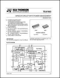 Click here to download TEA7063 Datasheet