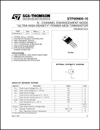 Click here to download STP80N06-10 Datasheet