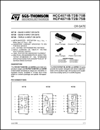 Click here to download HCF4071 Datasheet
