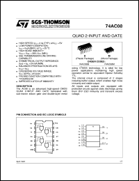 Click here to download 74AC08 Datasheet