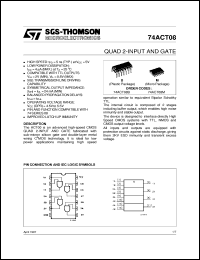Click here to download 74ACT08 Datasheet