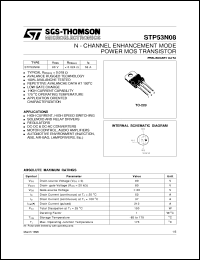 Click here to download STP53N08 Datasheet