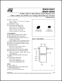 Click here to download M36W108AT Datasheet