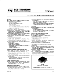 Click here to download TEA7092 Datasheet