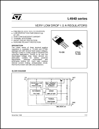 Click here to download L4940D2T85 Datasheet
