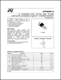 Click here to download STP80NF10 Datasheet