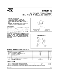 Click here to download SD2931 Datasheet