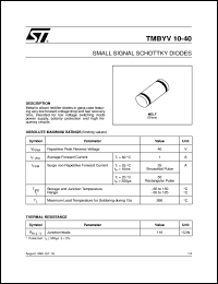 Click here to download TMBYV10-40 Datasheet