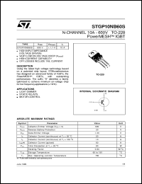Click here to download STGP10NB60 Datasheet
