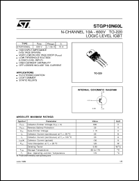 Click here to download STGP10N60 Datasheet