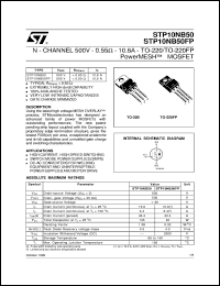 Click here to download STP10NB50 Datasheet