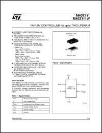 Click here to download M40Z111MH1 Datasheet
