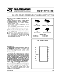 Click here to download HCF4511 Datasheet