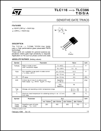 Click here to download TLC116 Datasheet