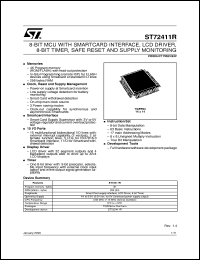Click here to download ST72411R Datasheet