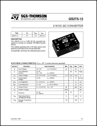 Click here to download GS2T5-12 Datasheet