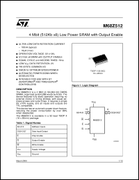 Click here to download M68Z512 Datasheet