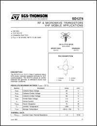 Click here to download SD1274 Datasheet