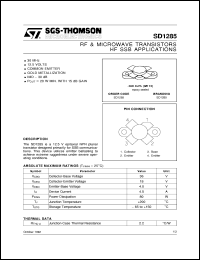 Click here to download SD1285 Datasheet