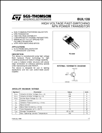 Click here to download BUL128 Datasheet