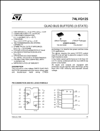 Click here to download 74LVQ125 Datasheet