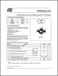 Click here to download STPS120L15TV Datasheet