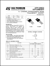 Click here to download STP12NB30 Datasheet