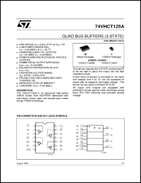 Click here to download 74VHCT125 Datasheet