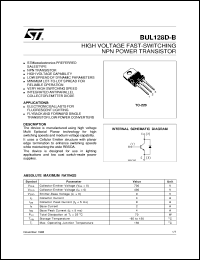 Click here to download BUL128D-B Datasheet