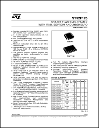 Click here to download ST92F120R6T Datasheet