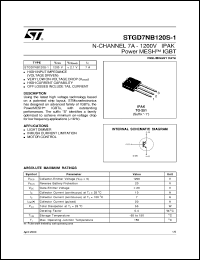 Click here to download STGD7NB120S-1 Datasheet