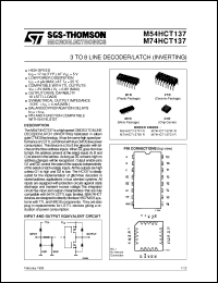Click here to download M74HCT137 Datasheet