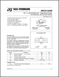Click here to download MSC81325 Datasheet
