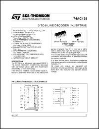 Click here to download 74AC138 Datasheet