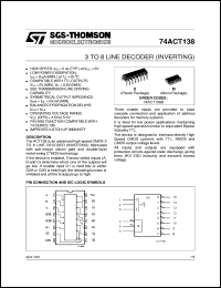 Click here to download 74ACT138 Datasheet