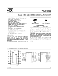 Click here to download 74VHC139 Datasheet