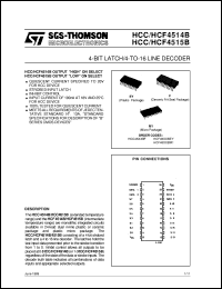 Click here to download HCF4514 Datasheet