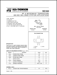 Click here to download SD1424 Datasheet