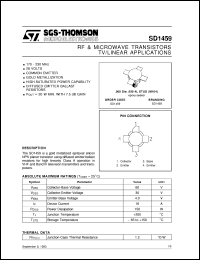 Click here to download SD1459 Datasheet