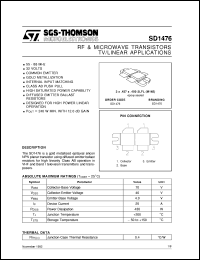 Click here to download SD1476 Datasheet